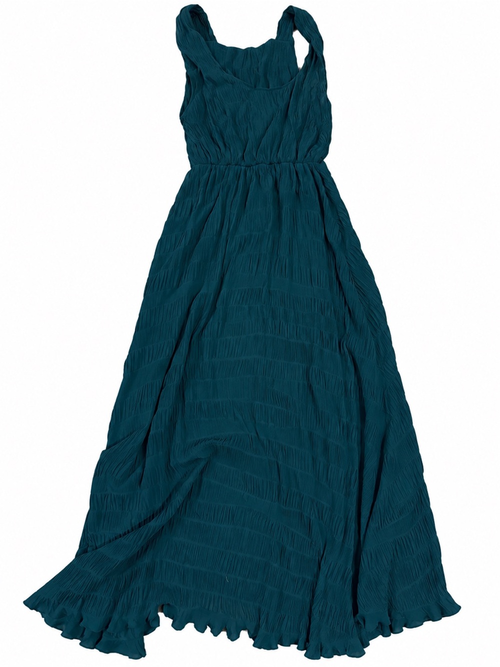 Sunday in Brooklyn Teal Midi Dress - Sleeveless Gathered Skirt